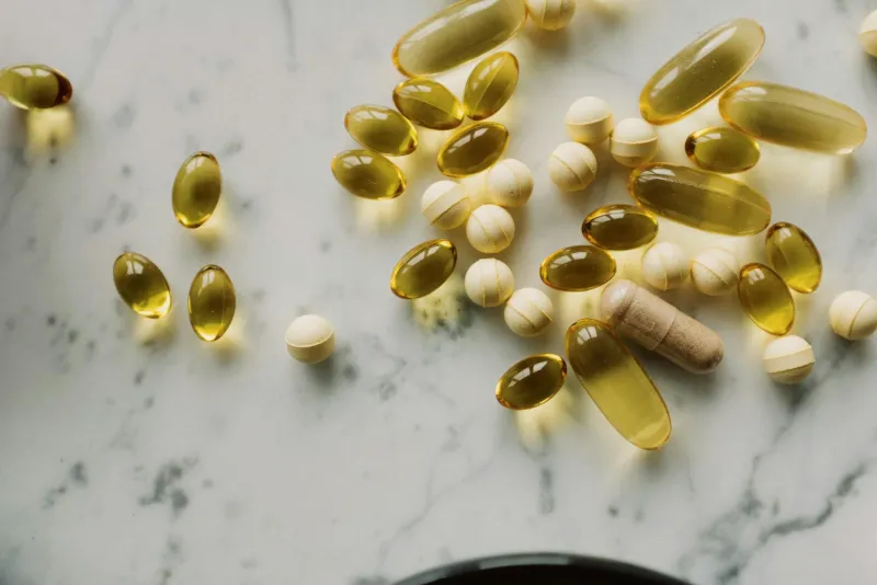 Vitamin E supplements and natural food sources like nuts and seeds