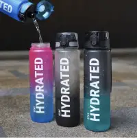 Sports Water Bottle 1000ml Red and Black TM — Accessory view 4