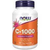 NOW C-1000 koos bioflavonoididega - 100 taimset kapslit — Capsules view 1