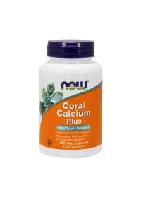 NOW Coral Calcium Plus - 100 vegankapslit — Capsules view 1