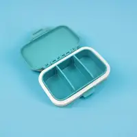 Pillbox turquoise three compartments TM