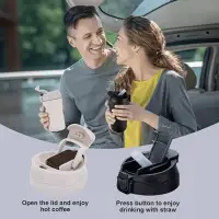 Roostevabast terasest termostass kõrre ja topeltkaanega 400ml must — Accessory view 3