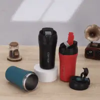 Roostevabast terasest termostass kõrre ja topeltkaanega 400ml must — Accessory view 8