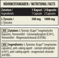 MST L-Türosiin 500 mg - 90 kapslit — Capsules view 5