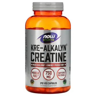 NOW Kre-Alkalyn® Креатин 750 мг - 240 капсул — Capsules - image 1 of 2