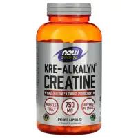 NOW Kre-Alkalyn® Креатин 750 мг - 240 капсул — Capsules view 1