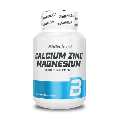 BIOTECHUSA Calcium Zinc Magnesium - 100 Tablets — Tabs - image 1 of 2