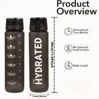 Sports Water Bottle 1000ml Red and Black TM — Accessory view 3