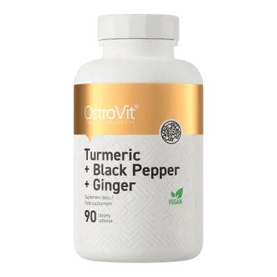 OstroVit Turmeric + Black Pepper + Ginger 90 Tablets — Tabs - image 1 of 3