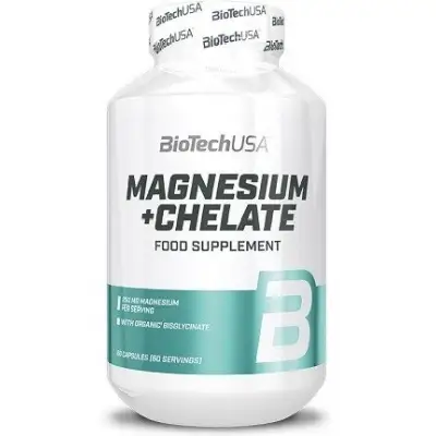 BIOTECHUSA Magnesium + Chelate 60 Capsules — Capsules - image 1 of 2