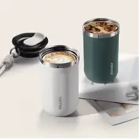 Stainless Steel Coffee Thermo Cup with Strap 350ml Blue — Coffee — Accessory view 5