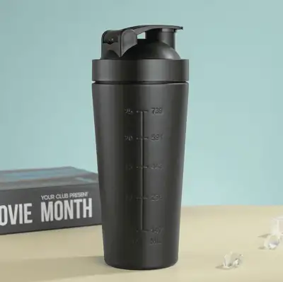 Stainless steel shaker cup 750 ml black — Accessory - product image