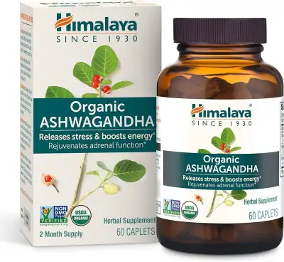 Himalaya Organic Ashwagandha - 60 Caplets - product image