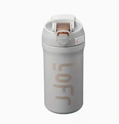 Double-Walled Stainless Steel Coffee Mug 600ml Beige — Coffee — Accessory - product image