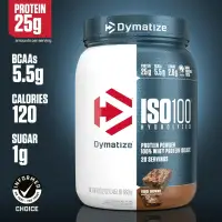 Dymatize ISO 100 - Fudge Brownie — Fudge Brownie — Powder view 2