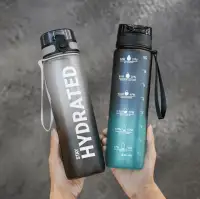 Sports Water Bottle 1000ml Red and Black TM — Accessory view 5