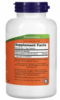 NOW Maca 500mg - 250 Veg. Caps — Capsules view 2