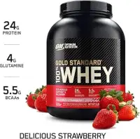 Optimum Nutrition Gold Standard 100% Whey - Клубника — Strawberry — Powder view 1
