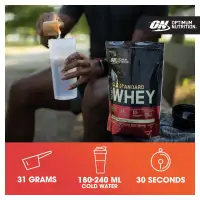 Optimum Nutrition Gold Standard 100% Whey - Maasikas — Strawberry — Powder view 2