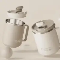 Stylish Stainless Steel Office Thermo Cup with Lid 500ml White — Accessory view 3