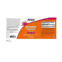 NOW Inositol 500 mg - 100 Capsules — Capsules view 2