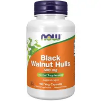 NOW Black Walnut Hulls 500 мг 100 капсул