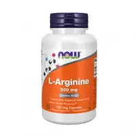 NOW L-Arginine 500mg 100 растительных капсул