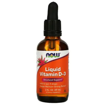 NOW Vedel D-vitamiin D-3 - 59 ml — Liquid - image 1 of 2
