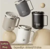 Stylish Stainless Steel Office Thermo Cup with Lid 500ml White — Accessory view 2