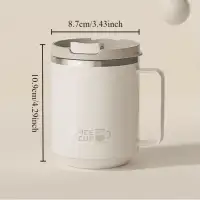 Stylish Stainless Steel Office Thermo Cup with Lid 500ml White — Accessory view 4