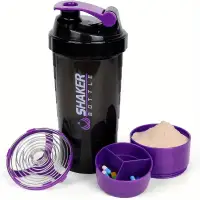 Portable Protein Shaker Purple TM
