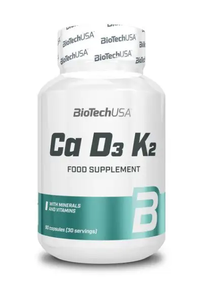 BIOTECHUSA Ca-D3-K2 - 90 kapslit — Capsules - image 1 of 2