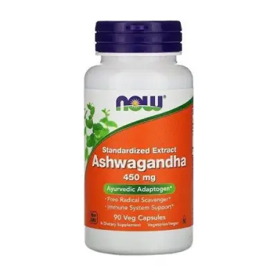 NOW Ašvagandha 450mg - 90 kapslit — Capsules - image 1 of 2