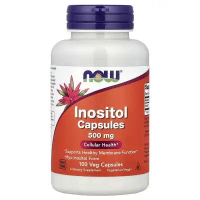 NOW Inositol 500 mg - 100 Capsules — Capsules - image 1 of 2