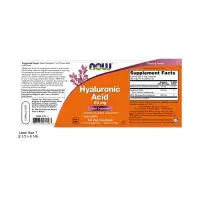 NOW Hüaluroonhape 50mg + MSM - 60 kapslit — Capsules view 2