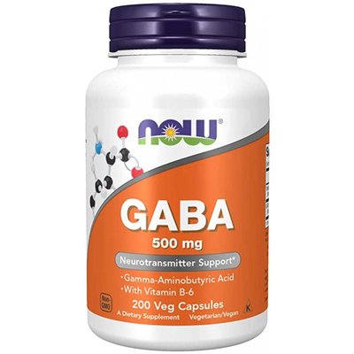 NOW GABA 500mg 200 veg. caps.