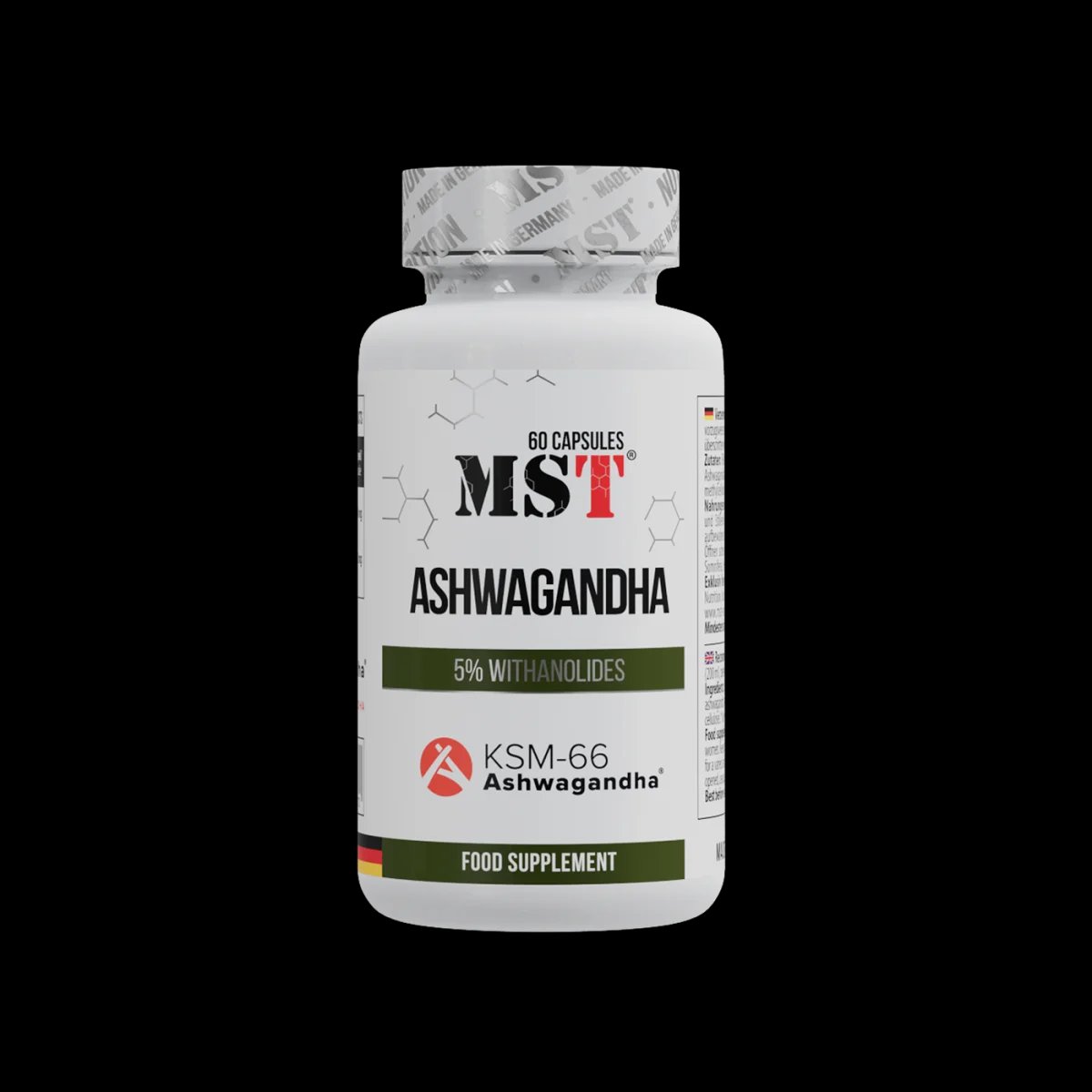 MST Ashwagandha KSM66 60caps — Capsules - image 1 of 5