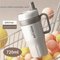 Roostevabast terasest termostass sangaga, topeltseinaga ja kõrrega 720ml beež ja pruun — Accessory view 1