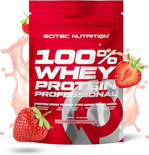 Scitec 100% Whey Protein Professional 500g Strawberry — Strawberry — Powder - image 1 of 2