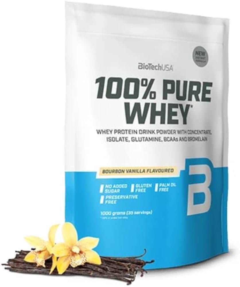 BIOTECHUSA 100% PURE WHEY - Bourbon Vanilla — Vanilla — Powder - image 1 of 2