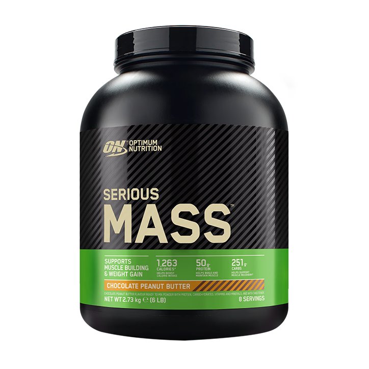 Optimum Nutrition Serious Mass - Šokolaadi-maapähklivõi — Chocolate Peanut Butter — Powder - image 1 of 2