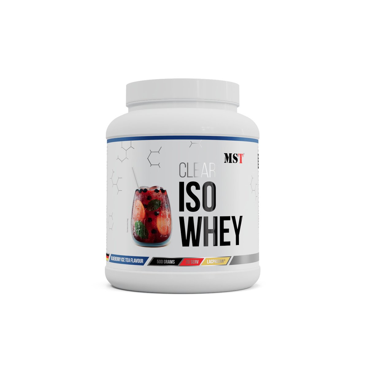MST Clear Iso Whey - Blueberry Iced Tea — Mustika Jaatee — Powder - image 1 of 4