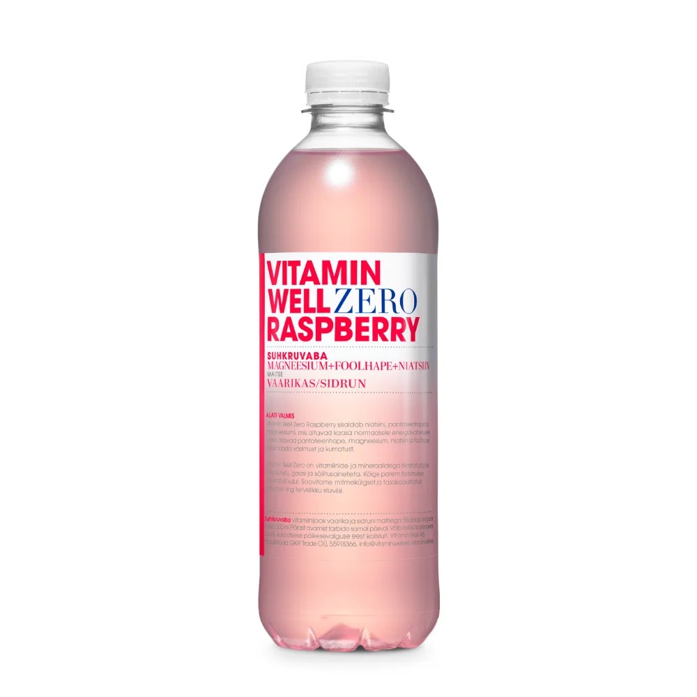 Vitamin Well Zero Raspberry - Vitamin Drink 500ml — Raspberry — Liquid - image 1 of 2