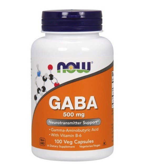 NOW GABA 500mg - 100 Veg Capsules — Capsules - image 1 of 2