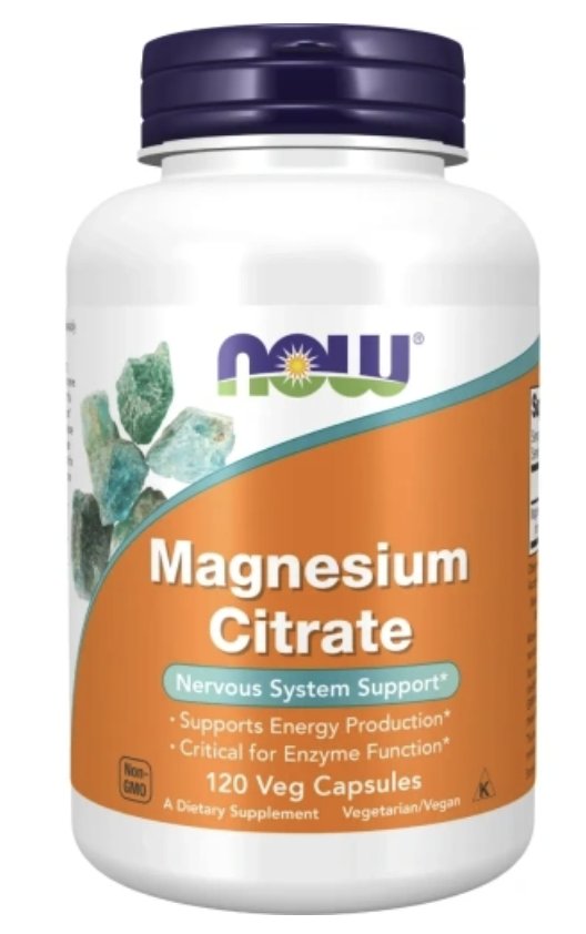 NOW Magnesium Citrate - 120 Capsules — Capsules - image 1 of 3