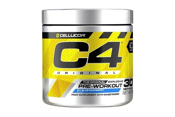 C4 Original Pre-Workout 30serv Icy Blue Razz — Blue Raspberry — Powder - image 1 of 2