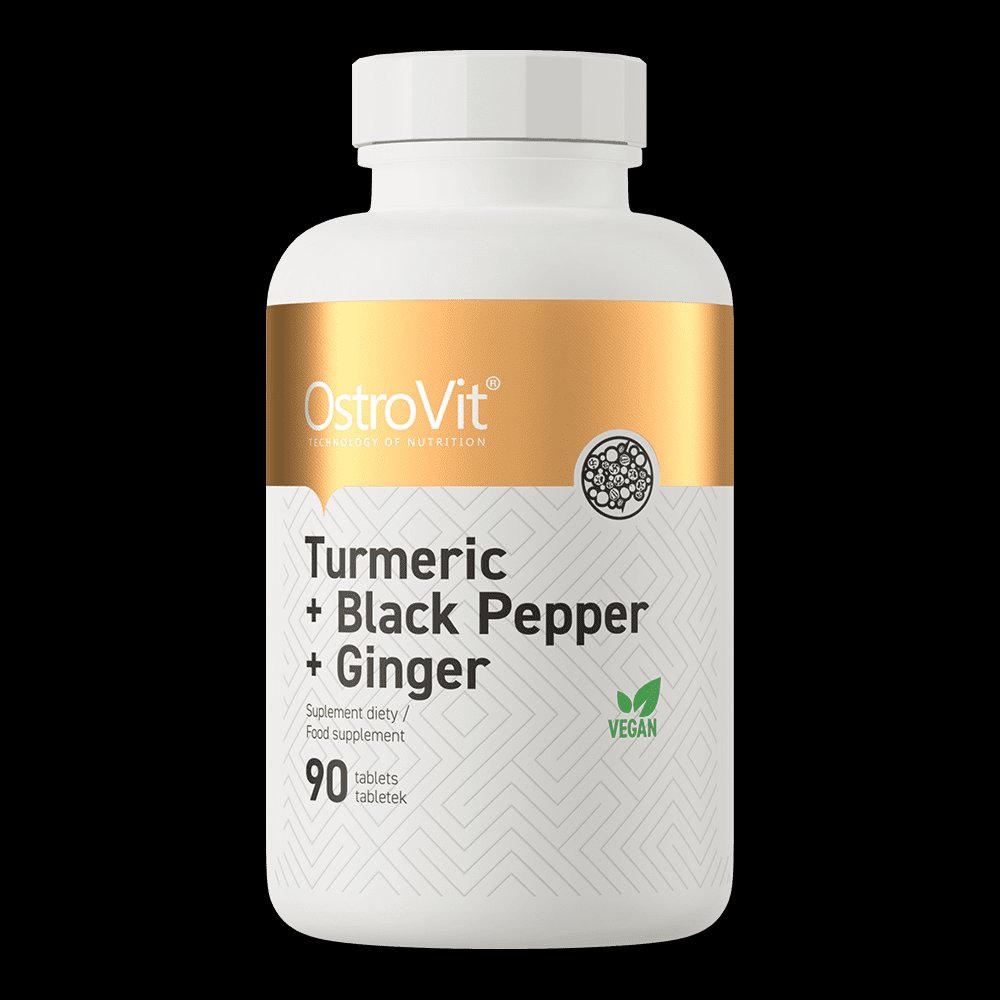 OstroVit Turmeric + Black Pepper + Ginger 90 tablets