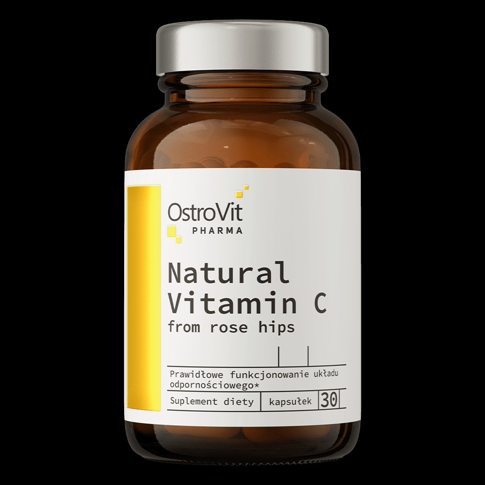 OstroVit Pharma Natural Vitamin C from Rose Hips 30caps
