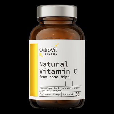 OstroVit Pharma Natural Vitamin C from Rose Hips 30caps