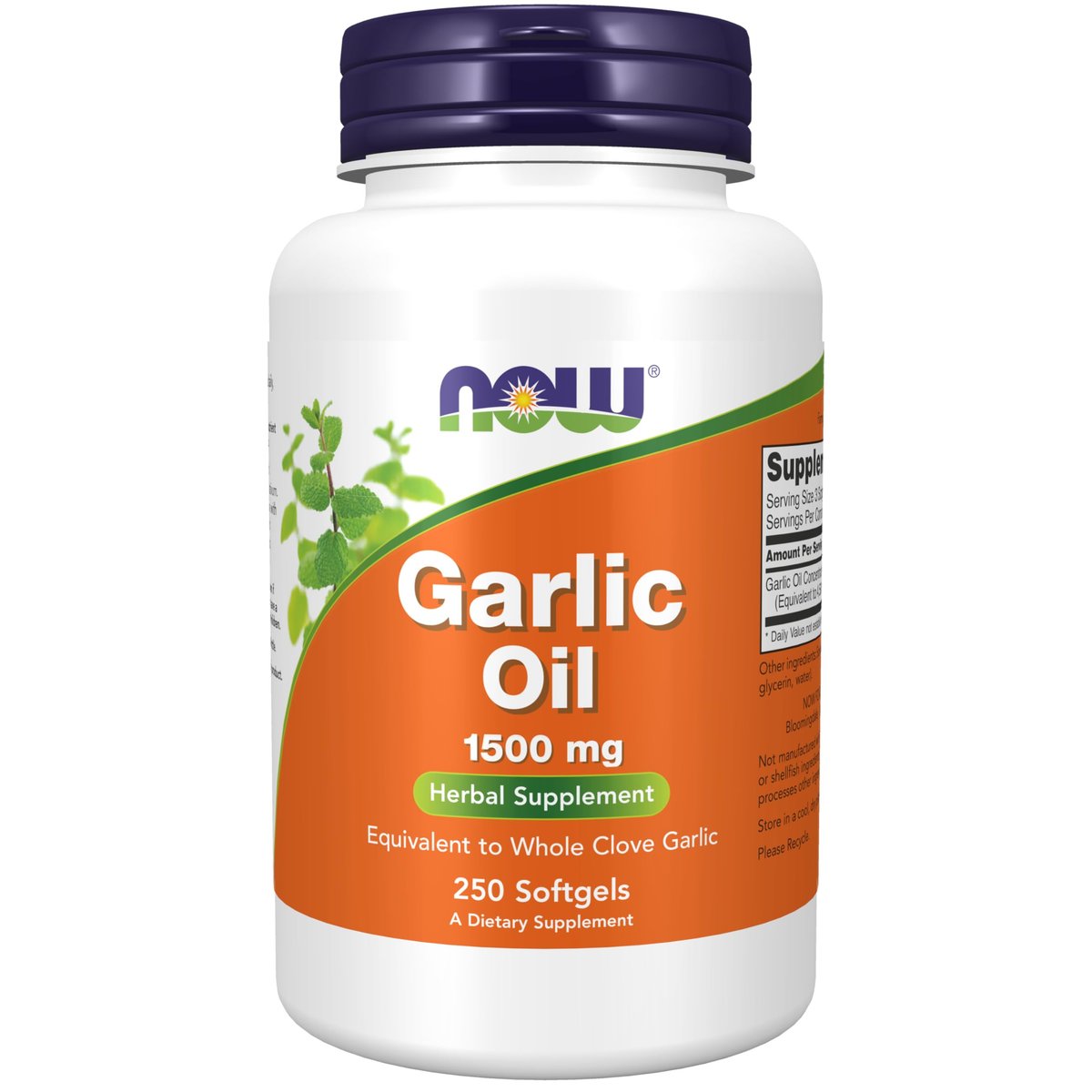 NOW Garlic Oil 1500mg 250 мягких капсул